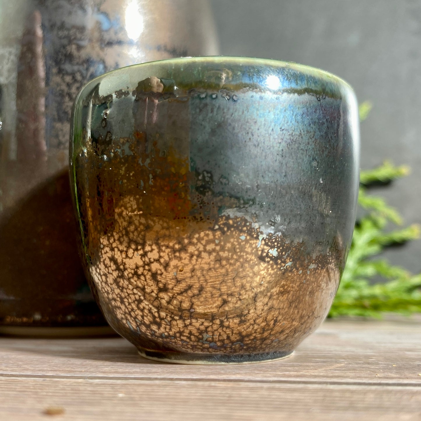 Sake Set - Vintage Gold