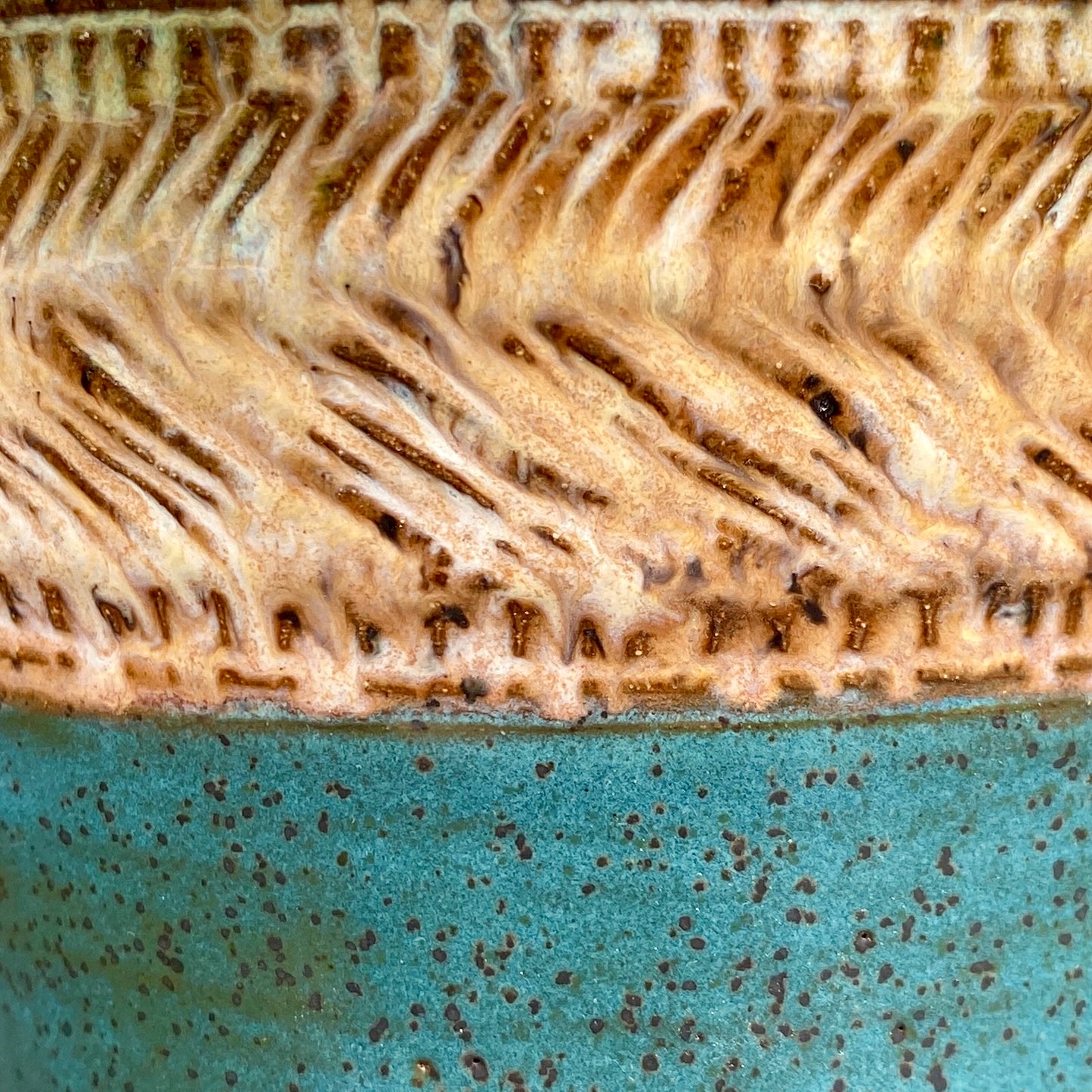 Textured Planter - sand and sea
