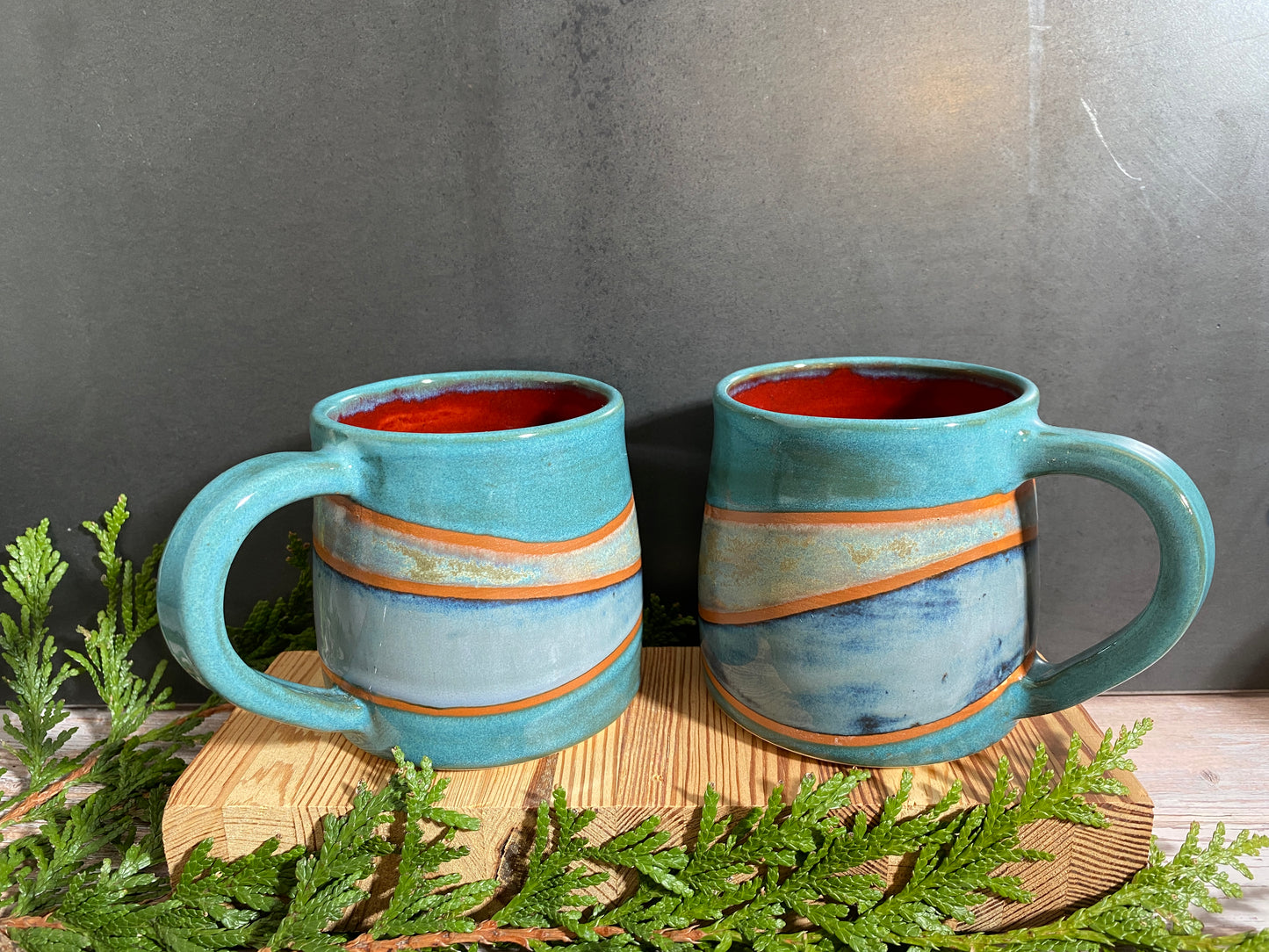 SECONDS: 10oz Mug - Tourmaline Striped