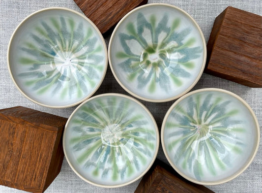 Treat Bowls (4-piece set) - Sea Green Flux