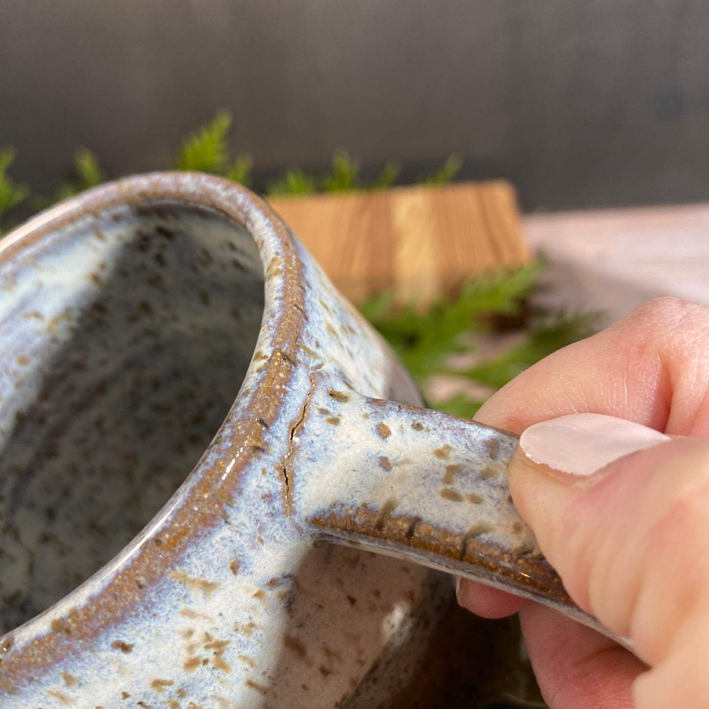 SECONDS: 10oz Mug - Olive Speckle