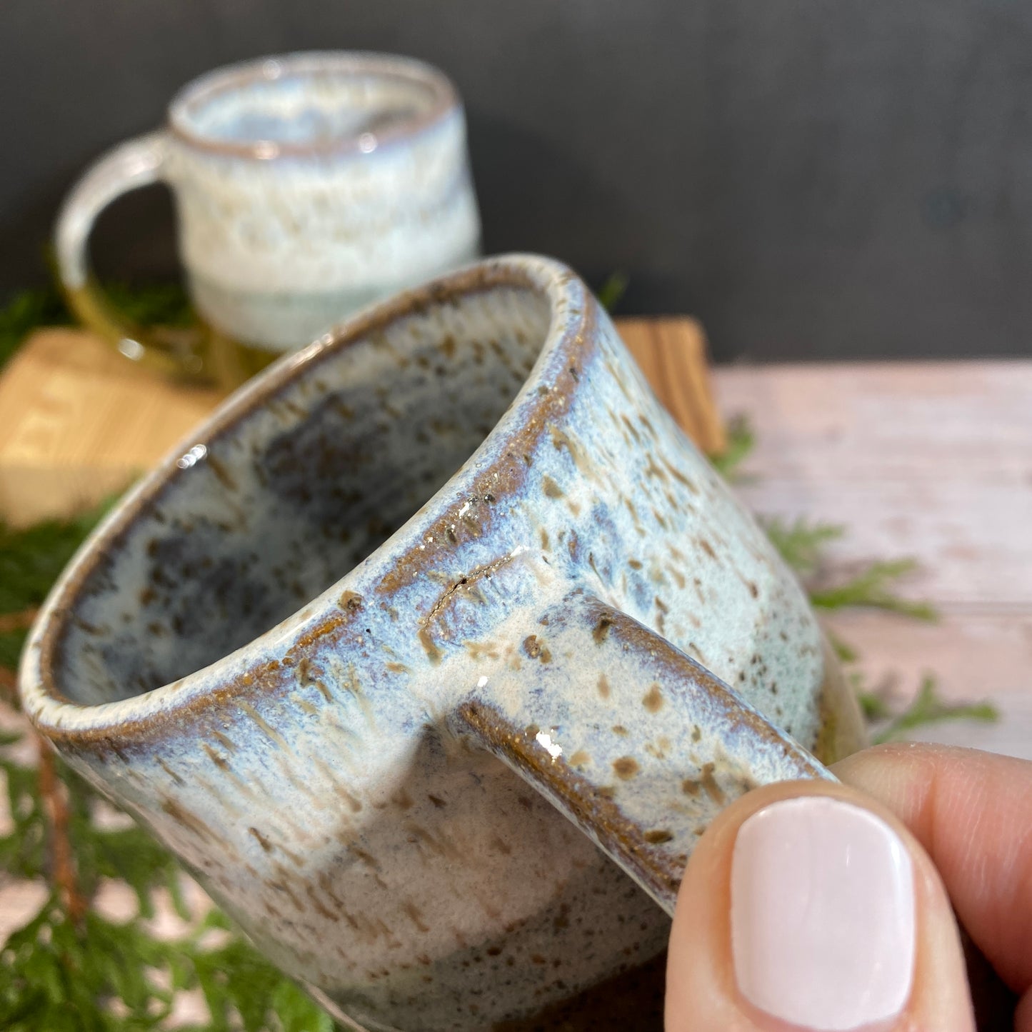 SECONDS: 10oz Mug - Olive Speckle