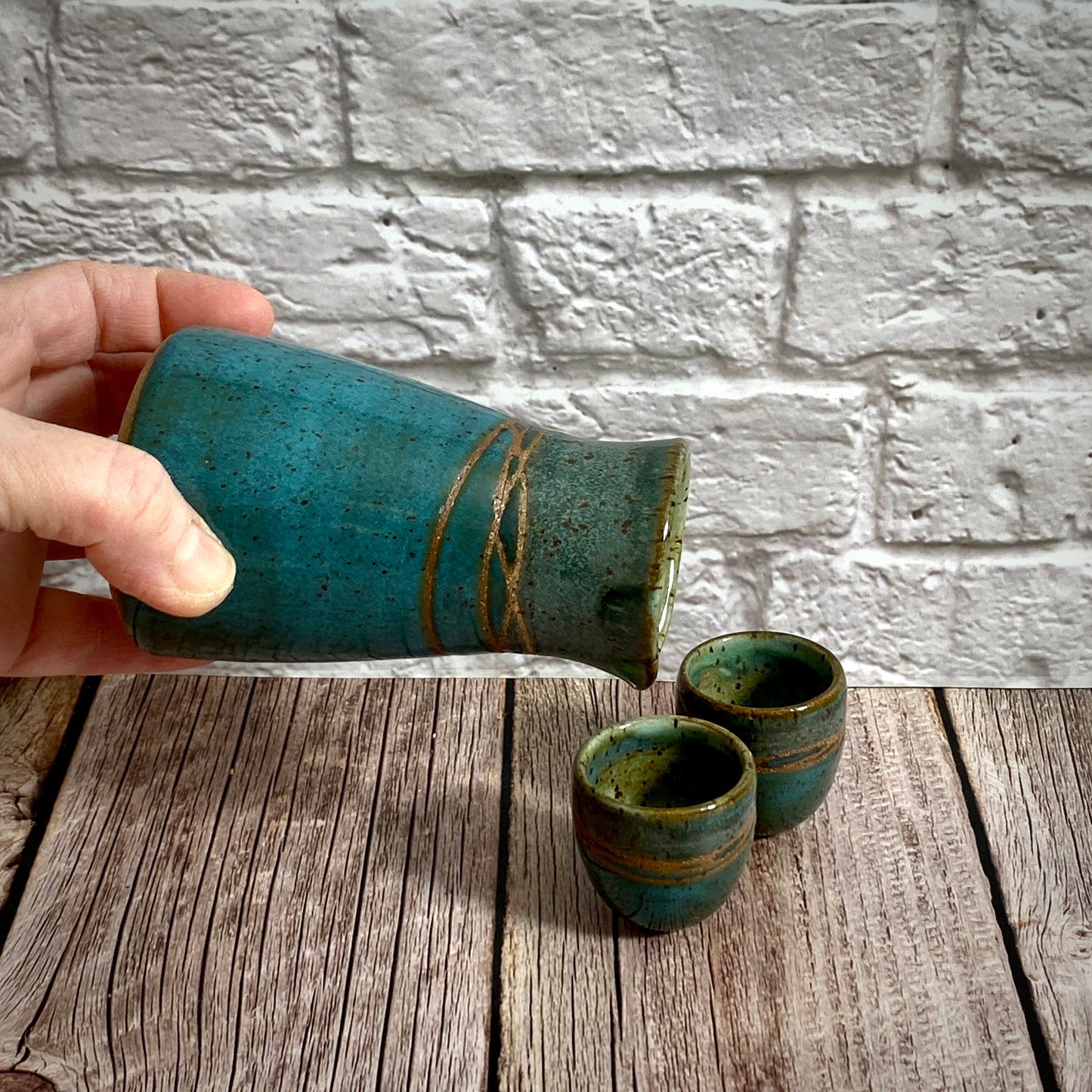 Sake Set - Teal