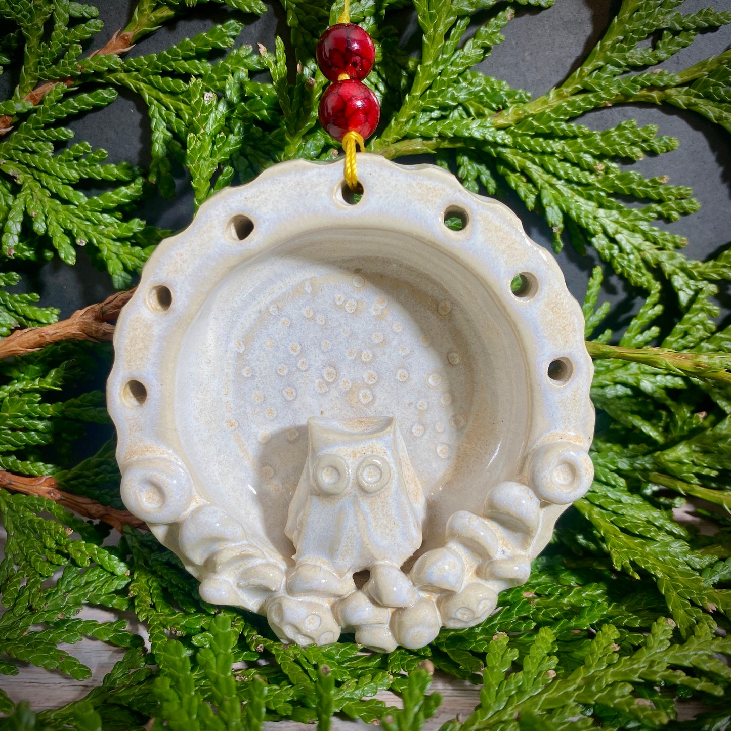 Owl’s nest ornament