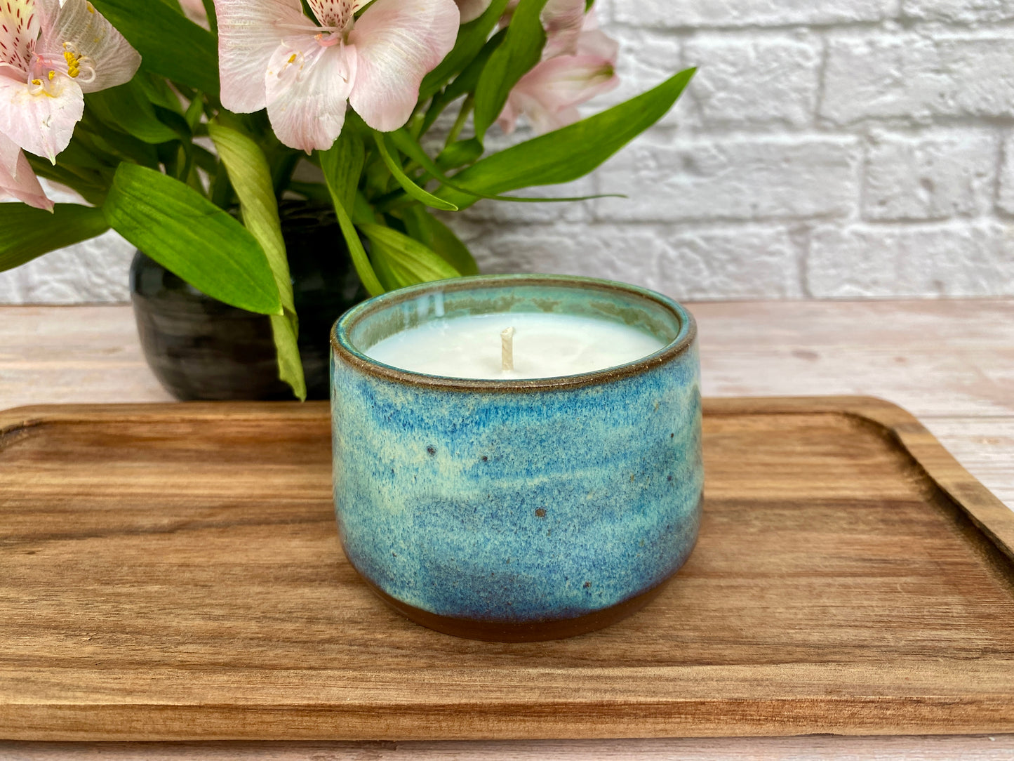 6oz Refillable Candle - smooth blue