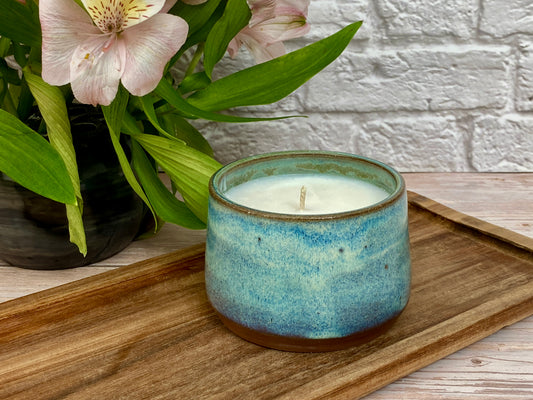 6oz Refillable Candle - smooth blue