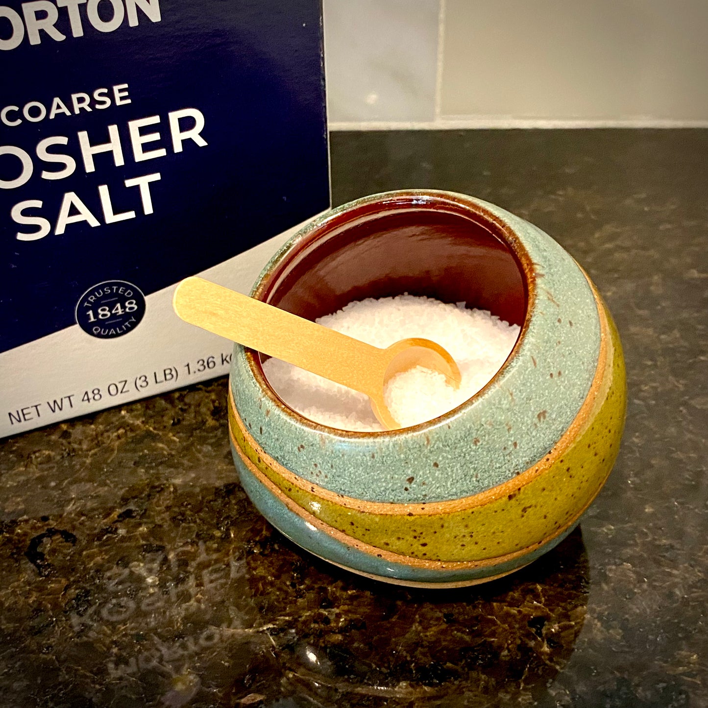 Striped Salt Cellar